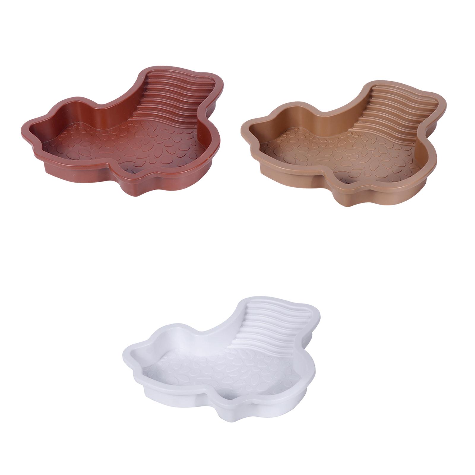 Water Dish Reptile - อ่างอาบน้ำสัตว์เลื้อยคลาน ถาดน้ำสัตว์เลื้อยคลานสำหรับเต่า จิ้งจก กาโมเนล
