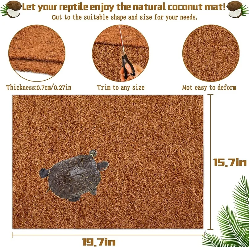 สัตว์เลื้อยคลานพรมมะพร้าวธรรมช - Substrate Coconut Fiber บทวิจารณ์และราคา