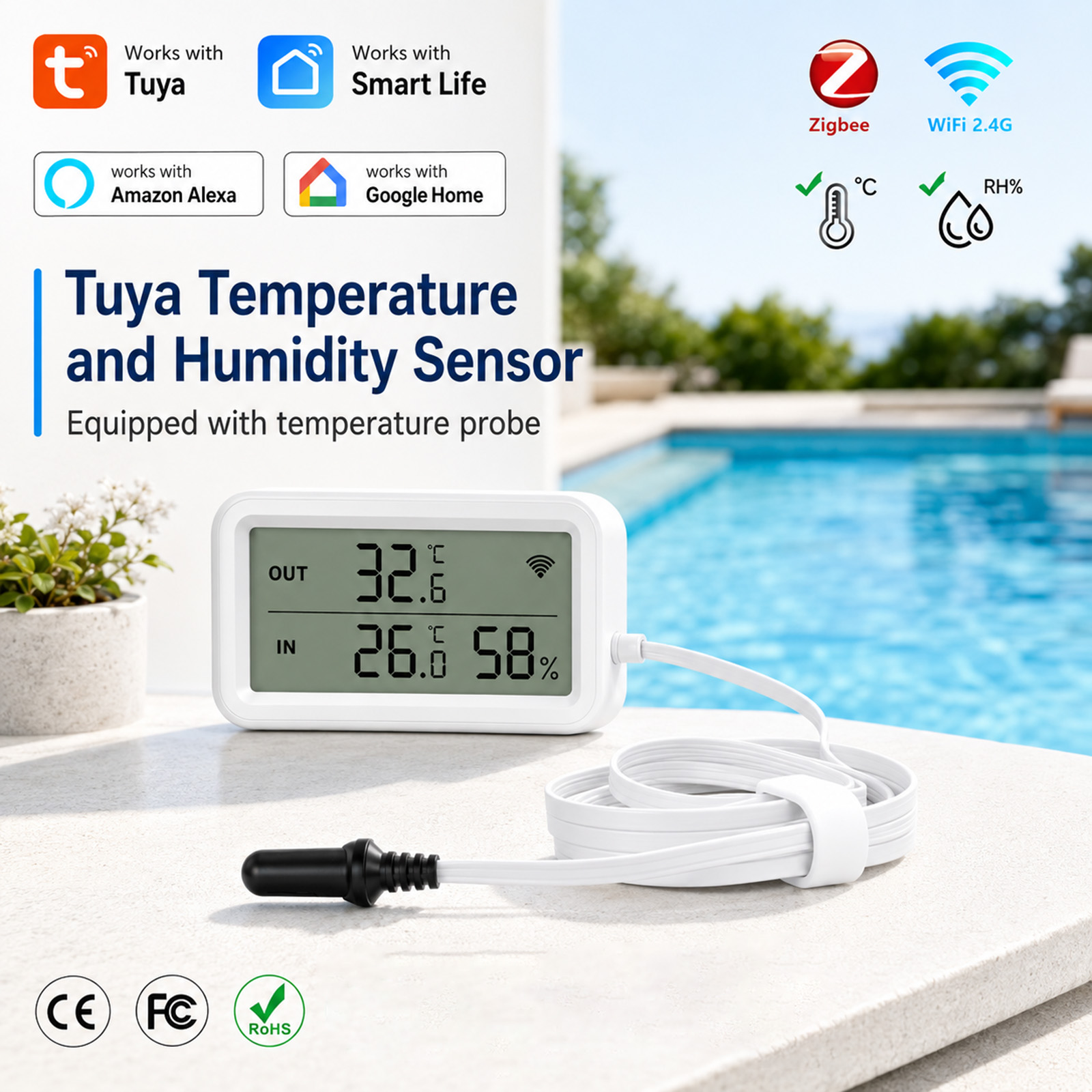 เซ็นเซอร์วัดอุณหภูมิและความชื้ - Digital Hygrometer Probe บทวิจารณ์และราคา