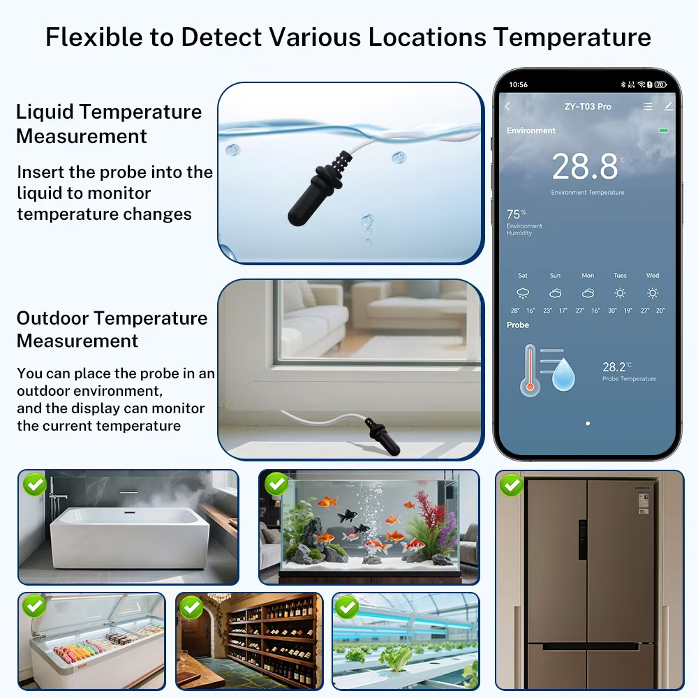 เซ็นเซอร์วัดอุณหภูมิและความชื้ - Digital Hygrometer Probe บทวิจารณ์และราคา