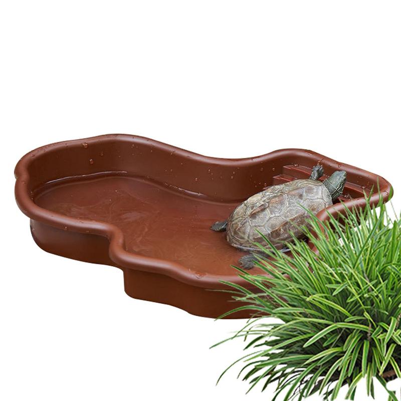 เต่าให้อาหารจานสัตว์เลื้อยคลาน - Water Dish Reptile บทวิจารณ์และราคา