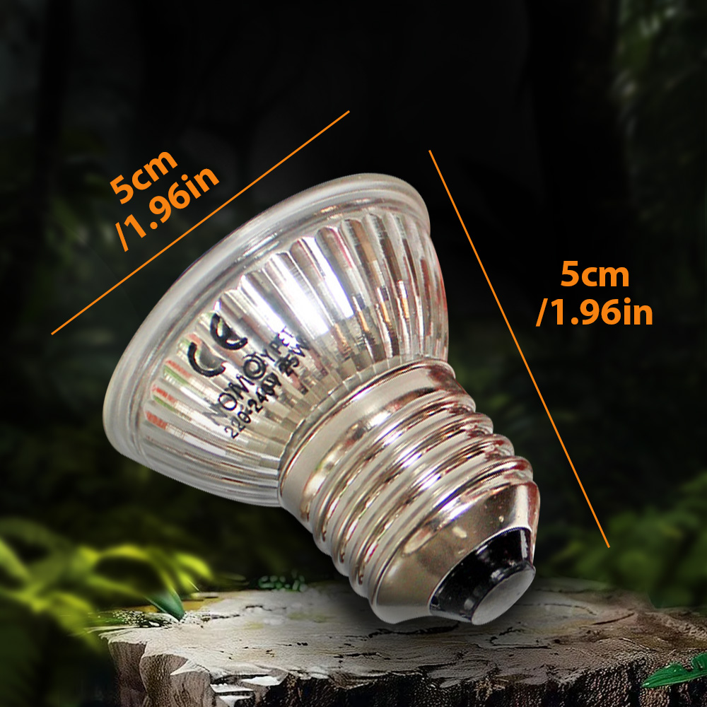 หลอดไฟ UVA UVB 50W สำหรับสัตว์ - Vitamin D3 Reptile บทวิจารณ์และราคา